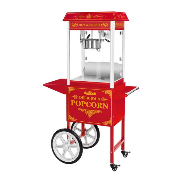 Popcornmaker mit Wagen 1500 W, 5 kg/h 16 l/h